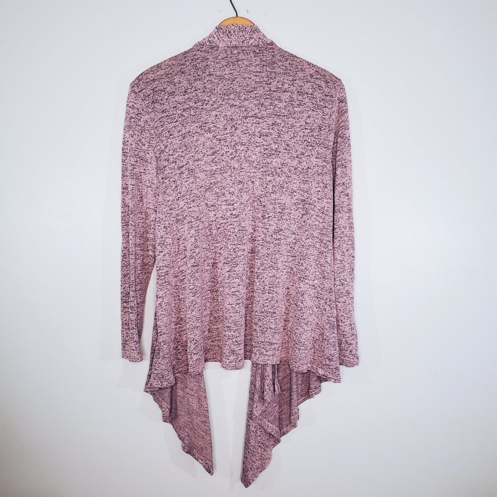 Philosophy Lavender Black Marbled Asymmetrical Cardigan M - Picture 10 of 10